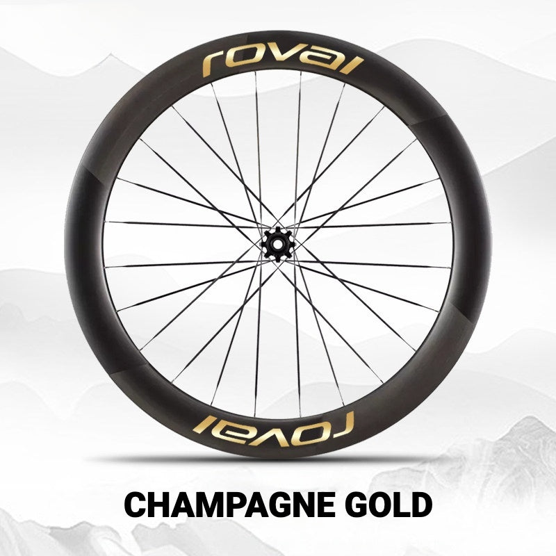 Roval Rapide CL III Wheel Decals | Custom Carbon Wheel Logo Color Change Stickers