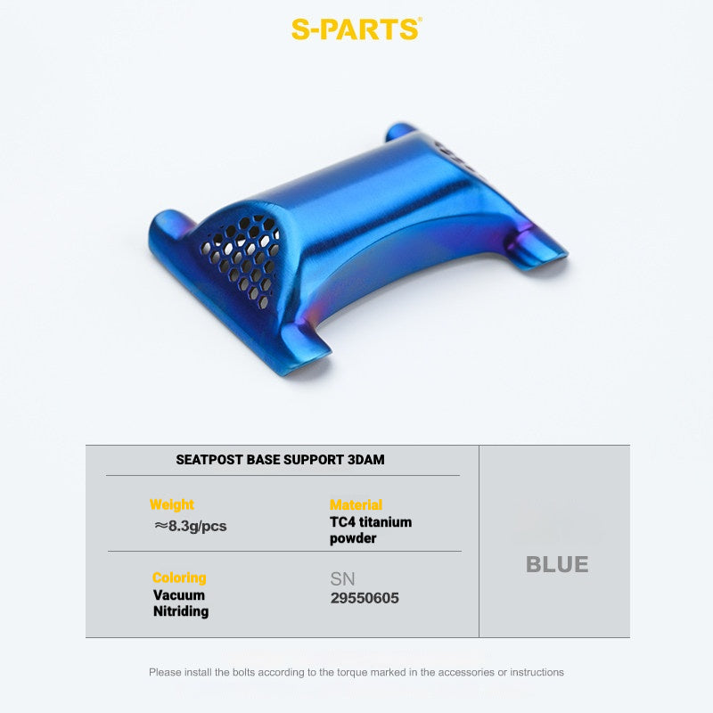 S-PARTS 3DAM Titanium 3D Printed Seatpost Hardware Kit for CERVÉLO S5 (2026 Compatible)