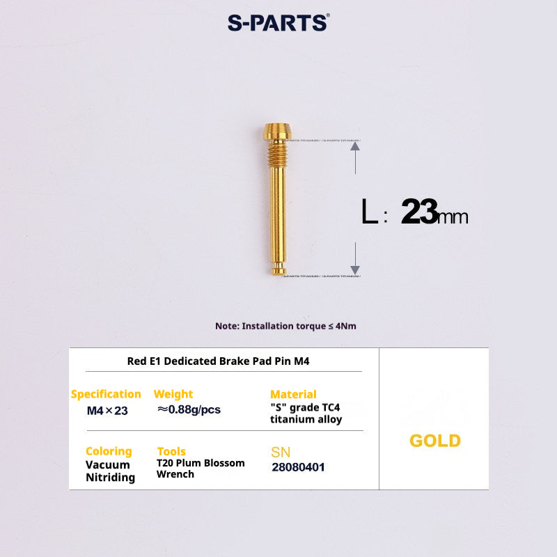 S-PARTS 로드 바이크 디스크 브레이크 티타늄 합금 나사 세트, SRAM RED Force Rival 12단 AXS용