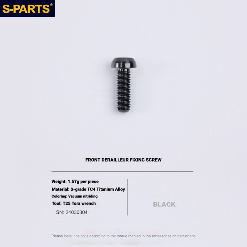 Shimano Road Titanium Bolt Kit – S-PARTS Drivetrain Screws for R8050 / R8150 / R9250