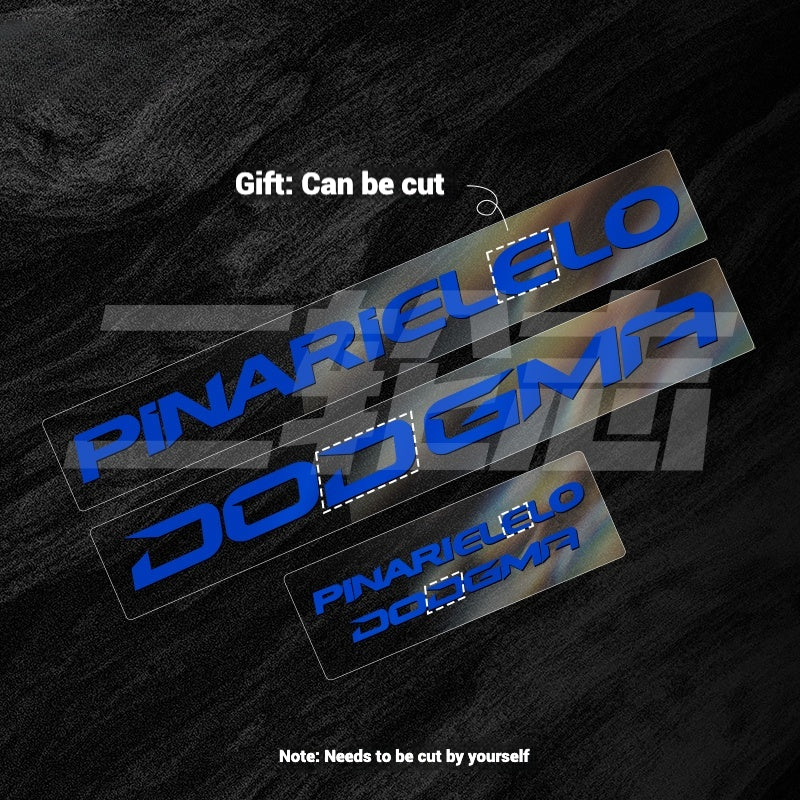 2025 Pinarello DOGMA F Factory Logo Color Change Decal Set|Downtube + Chainstay Stickers (Multiple Colors)