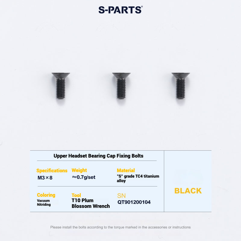 Cervélo S5 Titanium Bolt Kit – Full Frame Lightweight Upgrade Set | CNC TC4 Ti Bolts for Cervélo S5