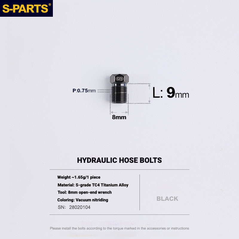 S-PARTS Titanium Bolt Kit for Shimano Ultegra Di2 R8170 Disc Brake & Shifter | Road Bike Upgrade