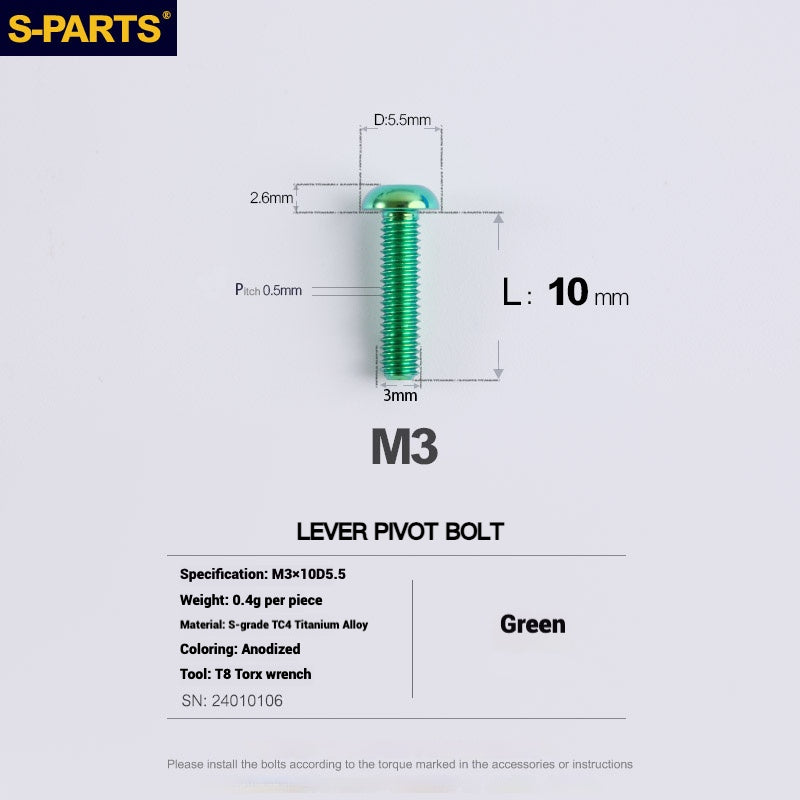 S-PARTS Titanium Bolt Upgrade Kit for SRAM MAVEN Brakes | CNC Precision | Lightweight | Full Color Options