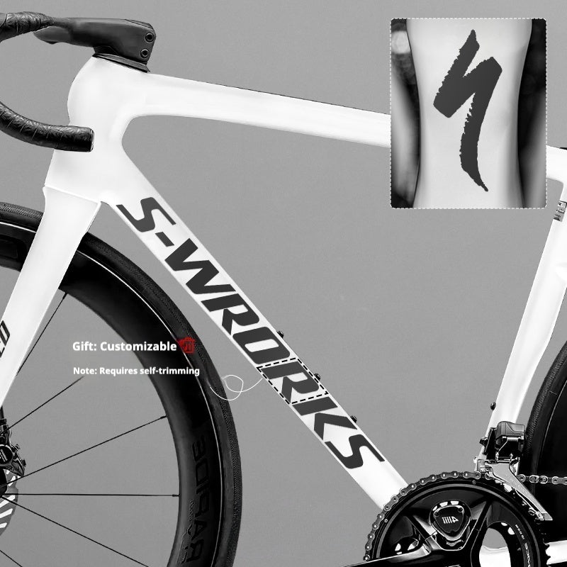 Tarmac SL8 Logo Decal Stickers – 2 Down Tube + 1 Head Tube for Specialized S-WORKS