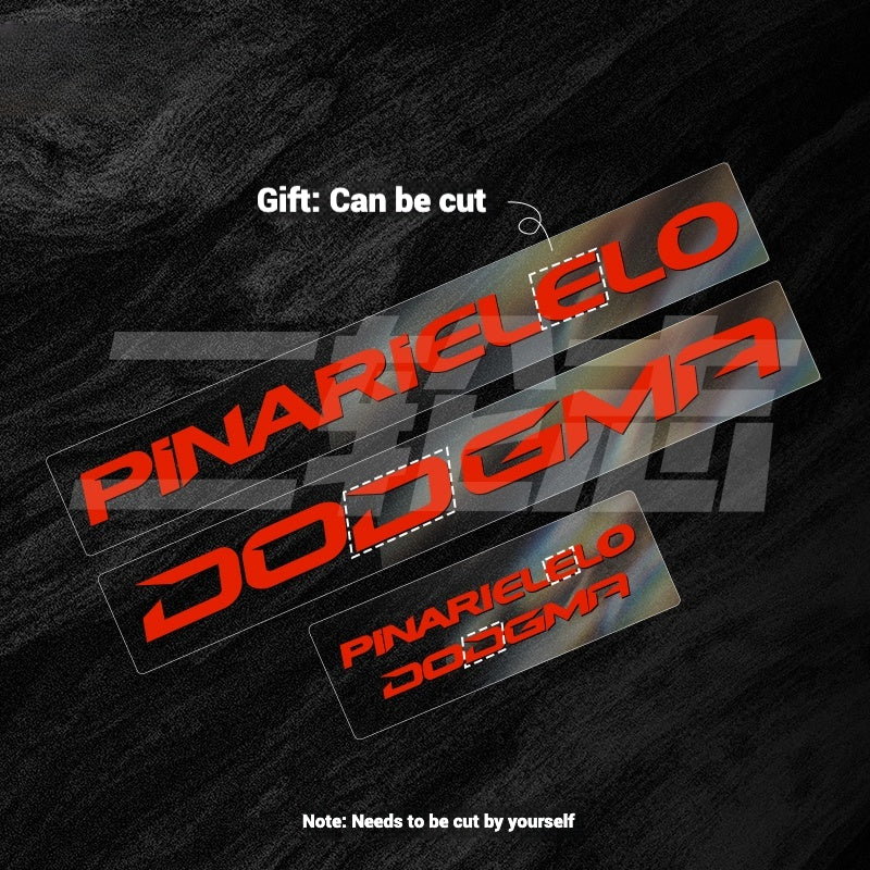 2025 Pinarello DOGMA F Factory Logo Color Change Decal Set|Downtube + Chainstay Stickers (Multiple Colors)
