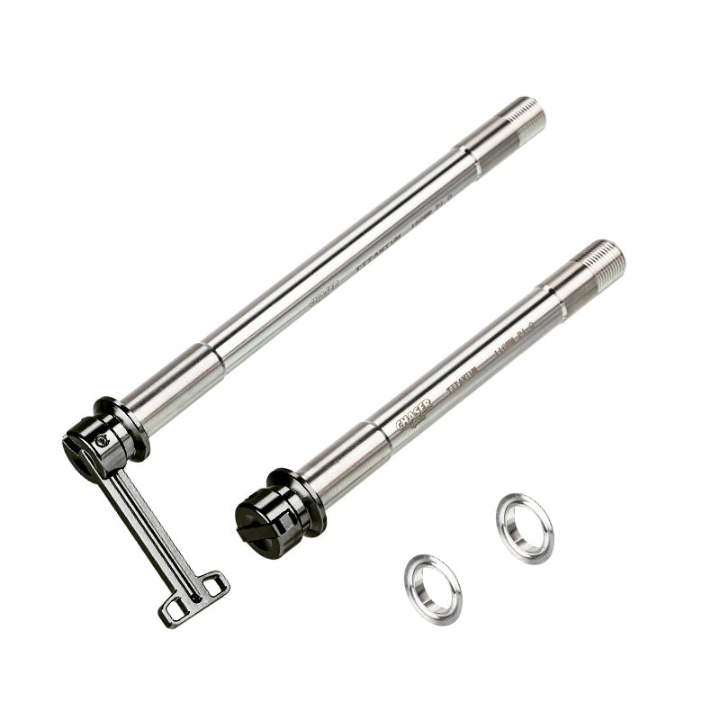 CHASER 12mm Titanium Thru Axle Set for Trek Madone Gen6 / Gen7 / Gen8 | Ultralight Hidden Lever Quick Release