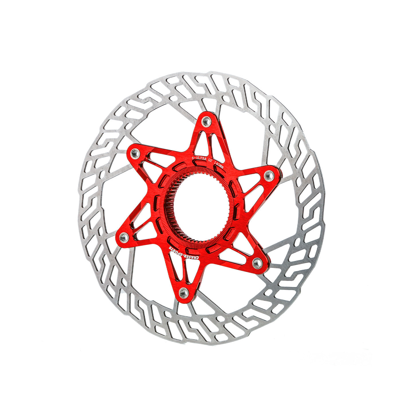 Chaser G2 Ultra-Light Center Lock Disc Brake Rotor 140/160mm | 7075 CNC + SUS420 | Titanium Rivets Upgrade