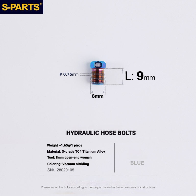 S-PARTS Titanium Bolt Kit for Shimano Ultegra Di2 R8170 Disc Brake & Shifter | Road Bike Upgrade