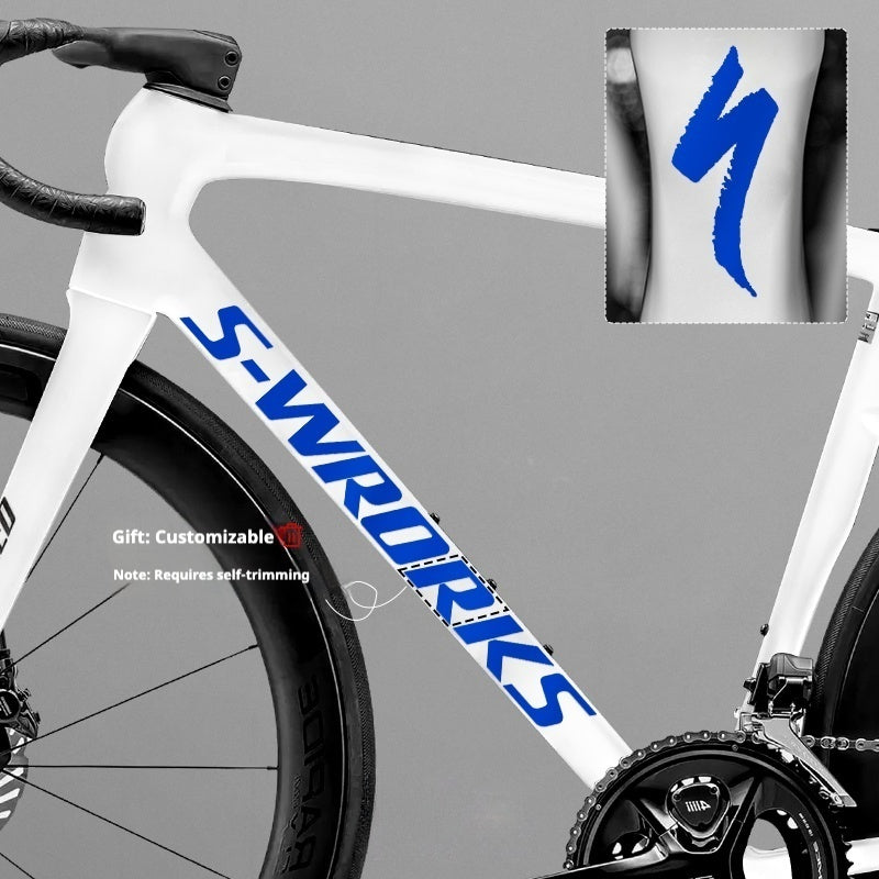 Tarmac SL8 Logo Decal Stickers – 2 Down Tube + 1 Head Tube for Specialized S-WORKS
