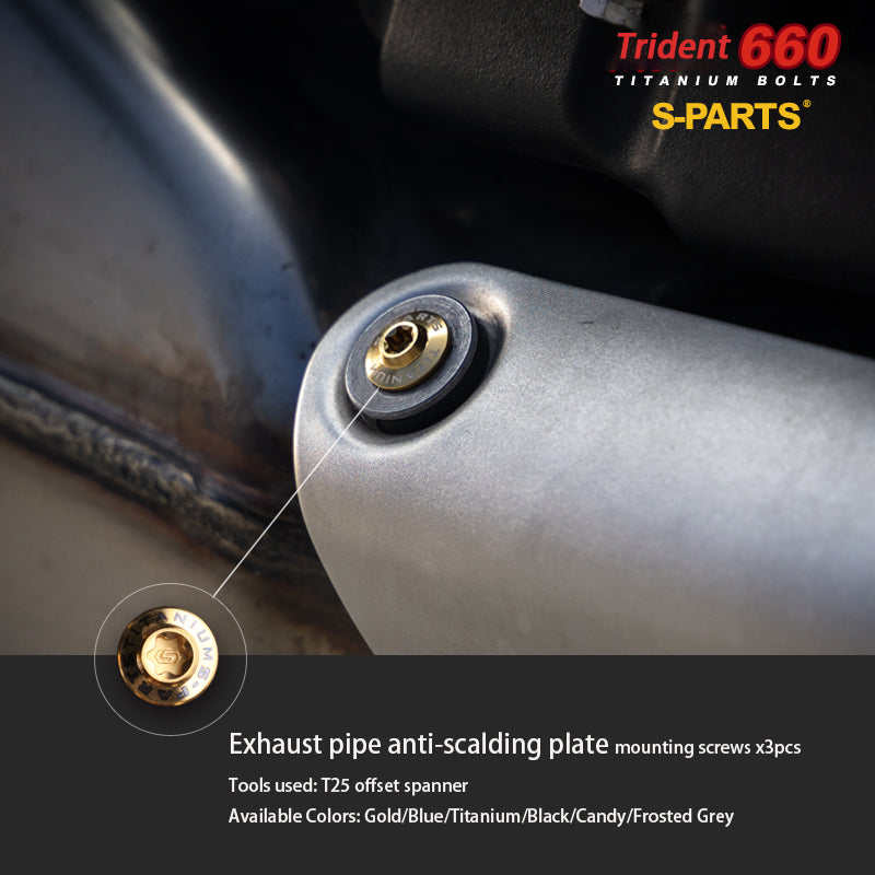 Trident 660 A3 modified motorcycle whole car titanium alloy screws locomotive nuts