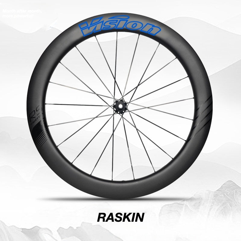 Custom Decal Kit for VISION METRON 45 RS Wheels | Road Bike Carbon Rim Wrap Stickers(Complete Wheelset Decal Kit + Spare Decals Included)