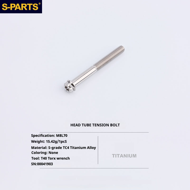 S-PARTS Titanium Bolt Upgrade Kit for Brompton | TC4 CNC Lightweight Frame & Hinge Hardware Set