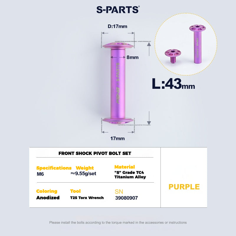 Specialized Epic 8 Suspension Bolt Kit | Full Pivot & Shock Hardware Set
