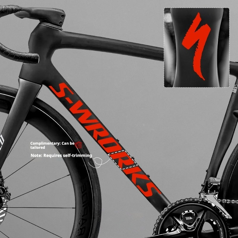Tarmac SL8 Logo Decal Stickers – 2 Down Tube + 1 Head Tube for Specialized S-WORKS