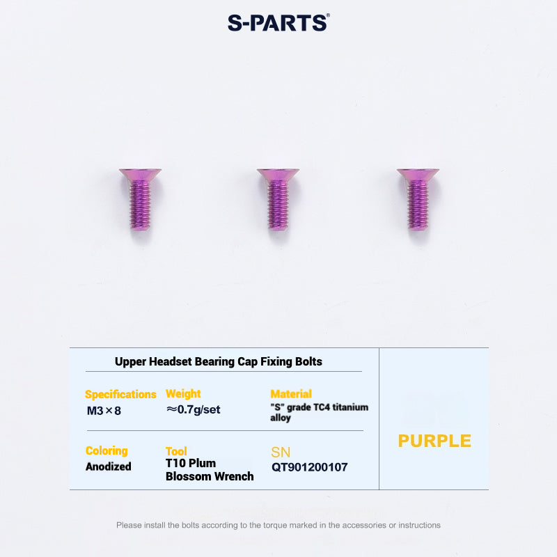 Cervélo S5 Titanium Bolt Kit – Full Frame Lightweight Upgrade Set | CNC TC4 Ti Bolts for Cervélo S5