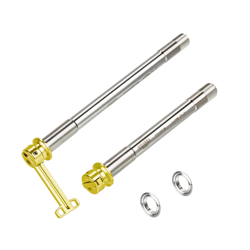 CHASER 12mm Titanium Thru Axle Set for Trek Madone Gen6 / Gen7 / Gen8 | Ultralight Hidden Lever Quick Release