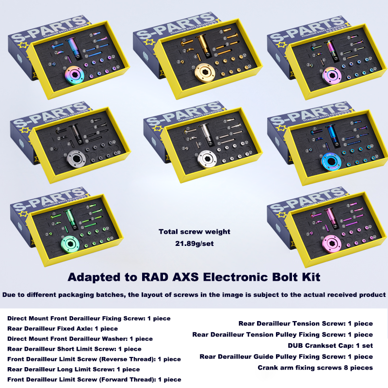 S-PARTS Titanium Bolt Upgrade Kit for Cannondale SuperSix EVO - Ultimate Lightweight and High-Performance Solution