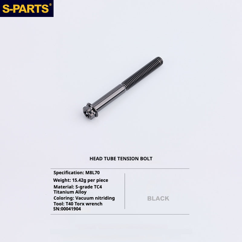S-PARTS Titanium Bolt Upgrade Kit for Brompton | TC4 CNC Lightweight Frame & Hinge Hardware Set