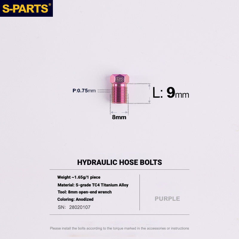 S-PARTS Titanium Bolt Kit for Shimano Ultegra Di2 R8170 Disc Brake & Shifter | Road Bike Upgrade