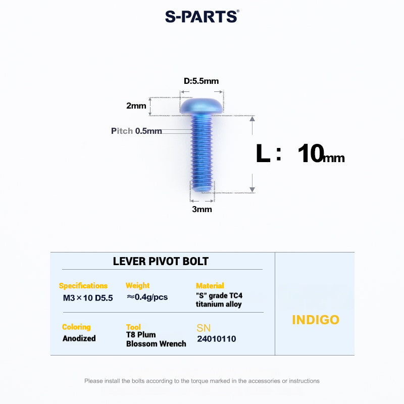 S-PARTS Titanium Bolt Upgrade Kit for SRAM MAVEN Brakes | CNC Precision | Lightweight | Full Color Options