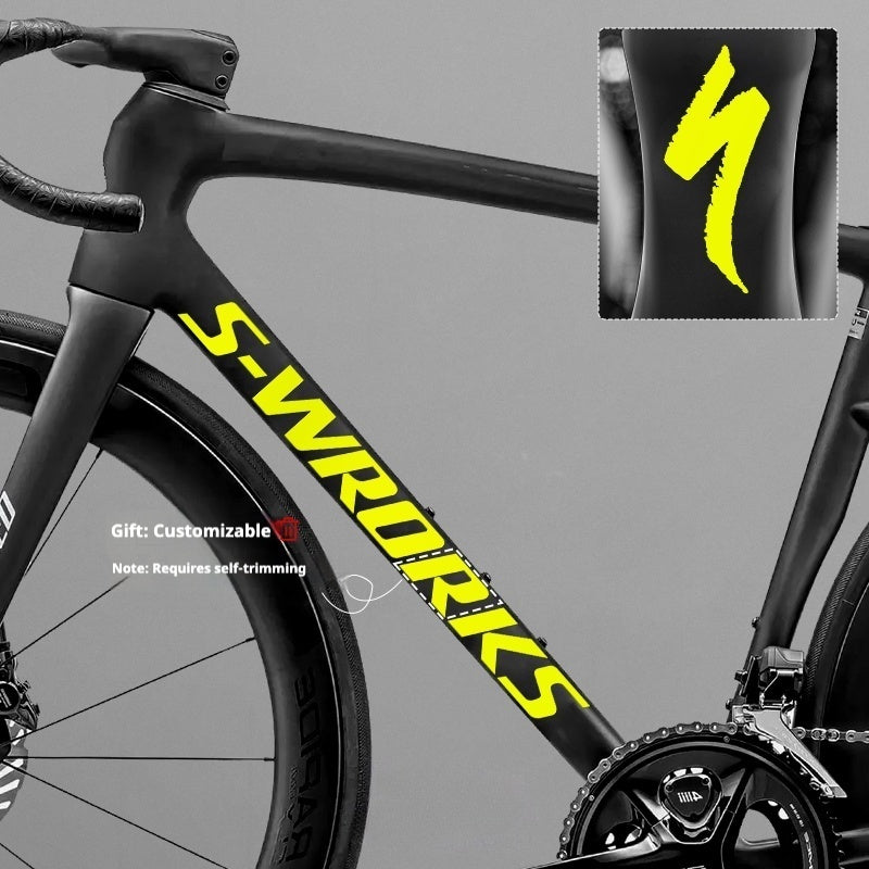 Tarmac SL8 Logo Decal Stickers – 2 Down Tube + 1 Head Tube for Specialized S-WORKS