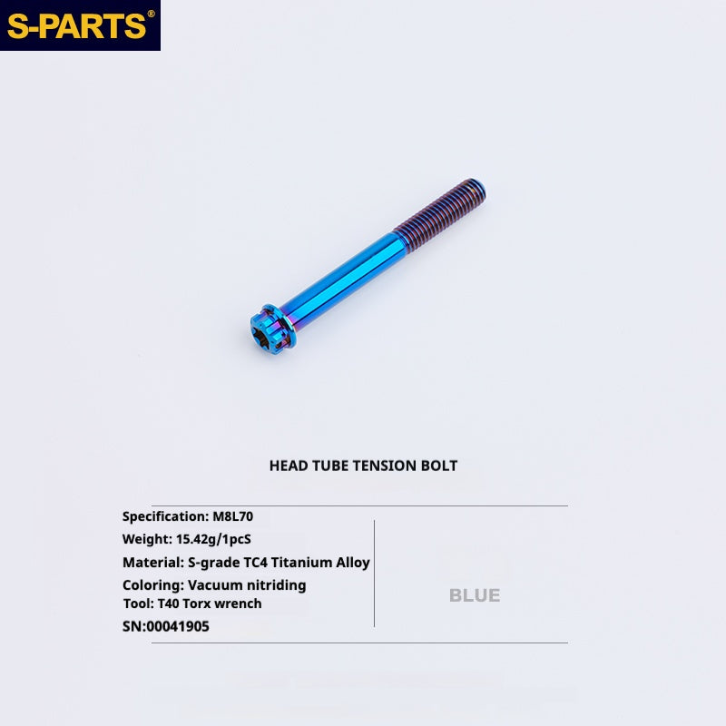 S-PARTS Titanium Bolt Upgrade Kit for Brompton | TC4 CNC Lightweight Frame & Hinge Hardware Set