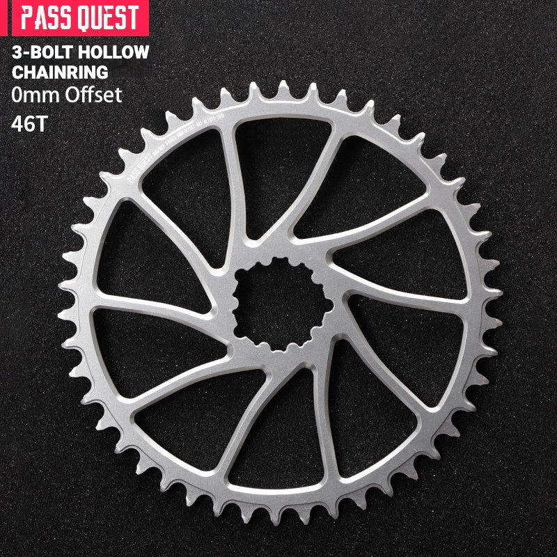 PASS QUEST SRAM 3-Bolt Direct-Mount Narrow-Wide Chainring | GXP DUB XX1 GX NX | 0mm Offset