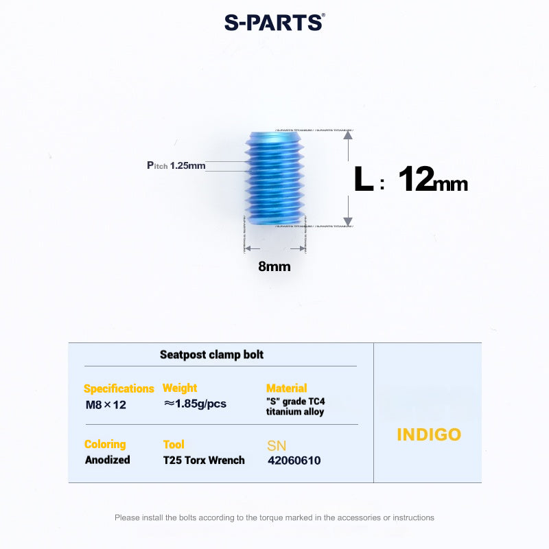 Cervélo S5 Titanium Bolt Kit – Full Frame Lightweight Upgrade Set | CNC TC4 Ti Bolts for Cervélo S5