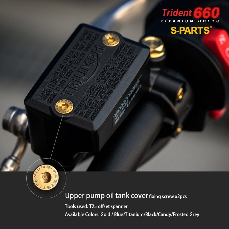 Trident 660 A3 modified motorcycle whole car titanium alloy screws locomotive nuts