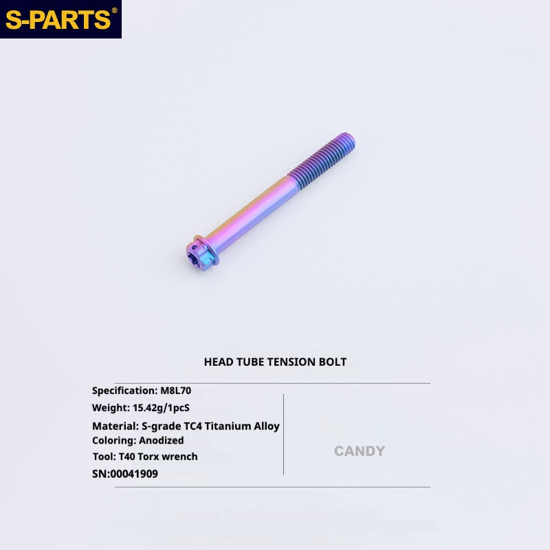 S-PARTS Titanium Bolt Upgrade Kit for Brompton | TC4 CNC Lightweight Frame & Hinge Hardware Set