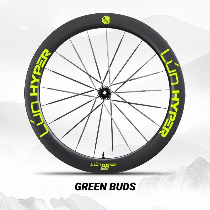 Infinity Logo Decals for Lún HYPER 5 D60 Gen 5 Wheelset | Waterproof Rim Overlay Stickers(Complete Decal Set for Two Wheels + Spare Decals Included)