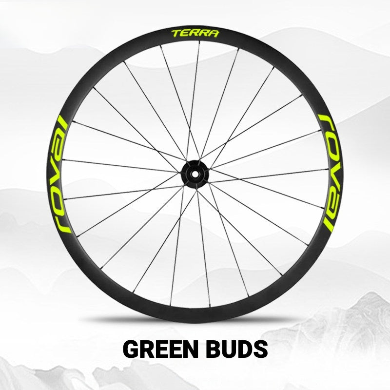 ROVAL TERRA Wheel Decal Kit | Custom Color Logo Stickers for Gravel & Road Bike Wheels