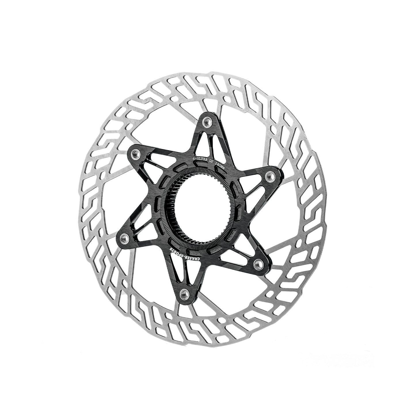 Chaser G2 Ultra-Light Center Lock Disc Brake Rotor 140/160mm | 7075 CNC + SUS420 | Titanium Rivets Upgrade