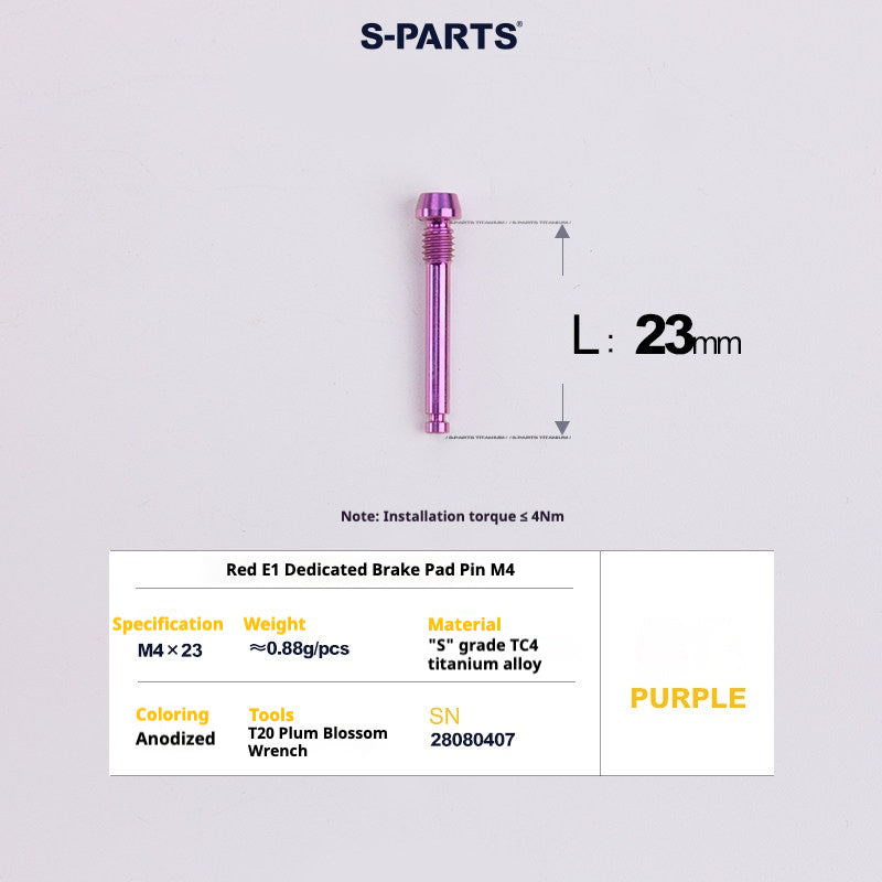 S-PARTS 로드 바이크 디스크 브레이크 티타늄 합금 나사 세트, SRAM RED Force Rival 12단 AXS용