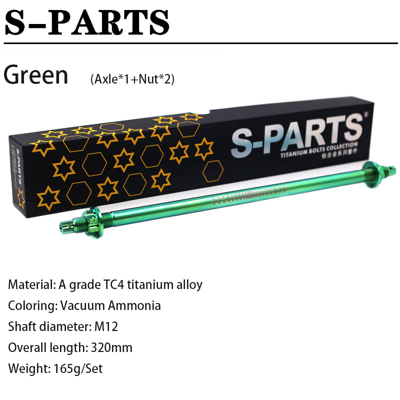 S-parts Nucleo assale anteriore in lega di titanio M12 260/280mm Auto elettrica Stan assale anteriore assale centrale