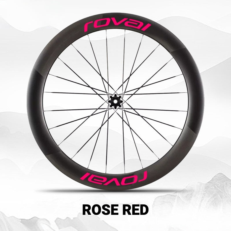 Roval Rapide CL III Wheel Decals | Custom Carbon Wheel Logo Color Change Stickers