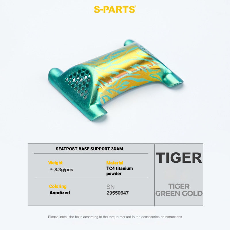 S-PARTS 3DAM Titanium 3D Printed Seatpost Hardware Kit for CERVÉLO S5 (2026 Compatible)