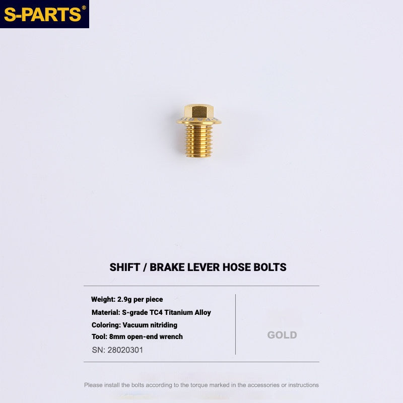 S-PARTS Titanium Bolt Kit for Shimano Ultegra Di2 R8170 Disc Brake & Shifter | Road Bike Upgrade