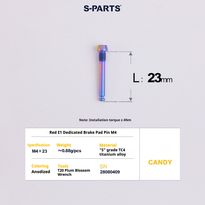 S-PARTS 로드 바이크 디스크 브레이크 티타늄 합금 나사 세트, SRAM RED Force Rival 12단 AXS용