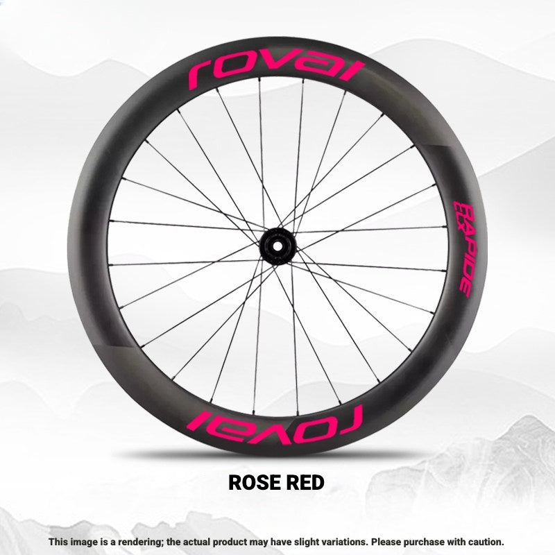 ROVAL RAPIDE CLX II Logo Color Change Sticker | Waterproof | Full Set for Two Wheels + Backup Included