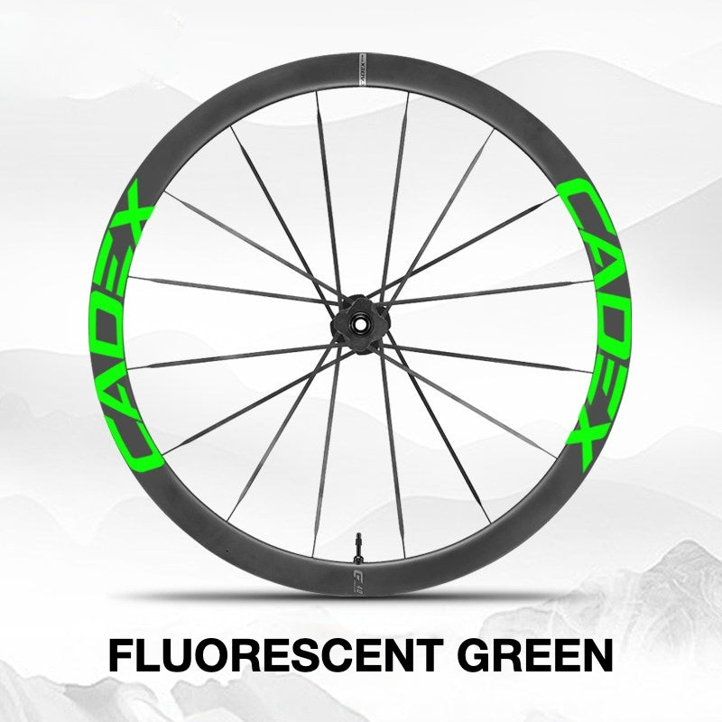 Cadex MAX 40 Wheel Decal Sticker Kit – Logo Cover & Color Customization