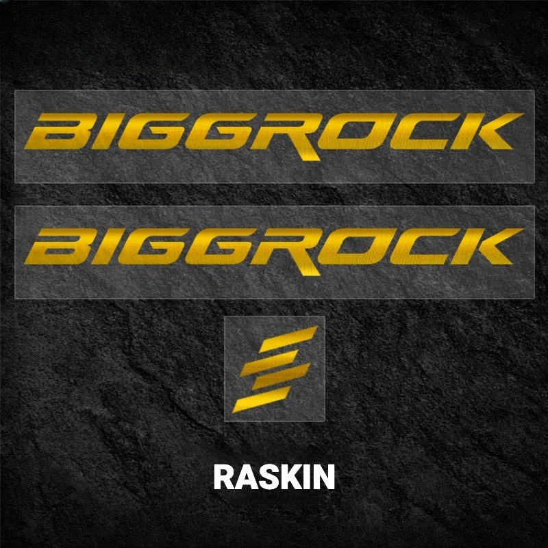 BIGROCK Aero Road Bike Frame Logo Decals | Custom Waterproof OEM Style Color Change Stickers