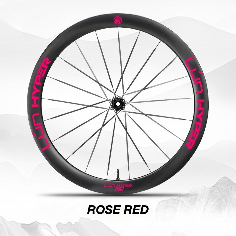 Infinity Logo Decals for Lún HYPER 5 D50 Gen 5 Wheelset | Waterproof Rim Overlay Stickers(Complete Decal Set for Two Wheels + Spare Decals Included)