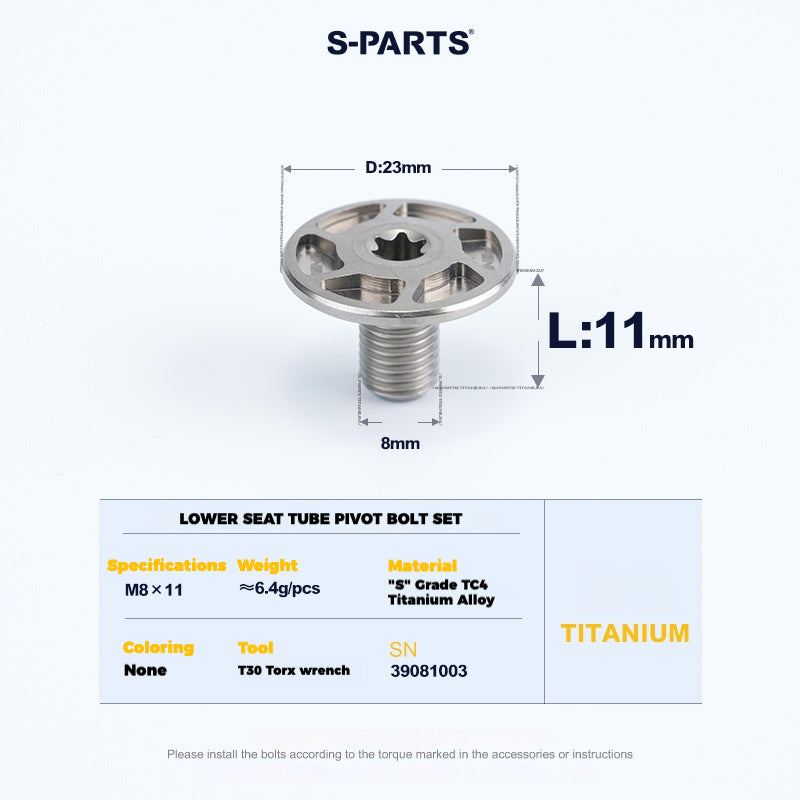 Specialized Epic 8 Suspension Bolt Kit | Full Pivot & Shock Hardware Set
