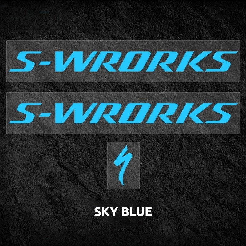 S-Works Evade 3 Helmet Decal Sticker Kit for Specialized Road Bike Helmet Logo Color Change