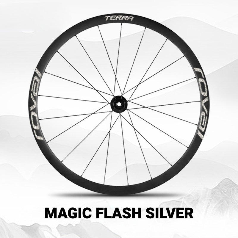 ROVAL TERRA Wheel Decal Kit | Custom Color Logo Stickers for Gravel & Road Bike Wheels