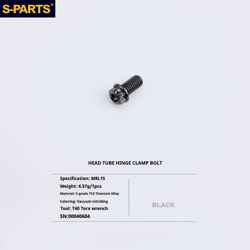 S-PARTS Titanium Bolt Upgrade Kit for Brompton | TC4 CNC Lightweight Frame & Hinge Hardware Set