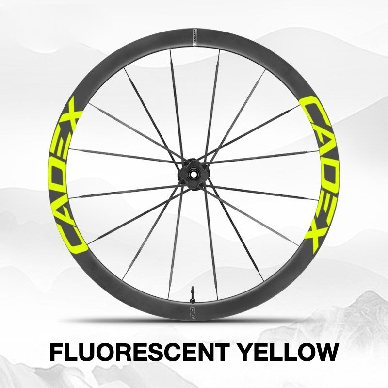 Cadex MAX 40 Wheel Decal Sticker Kit – Logo Cover & Color Customization