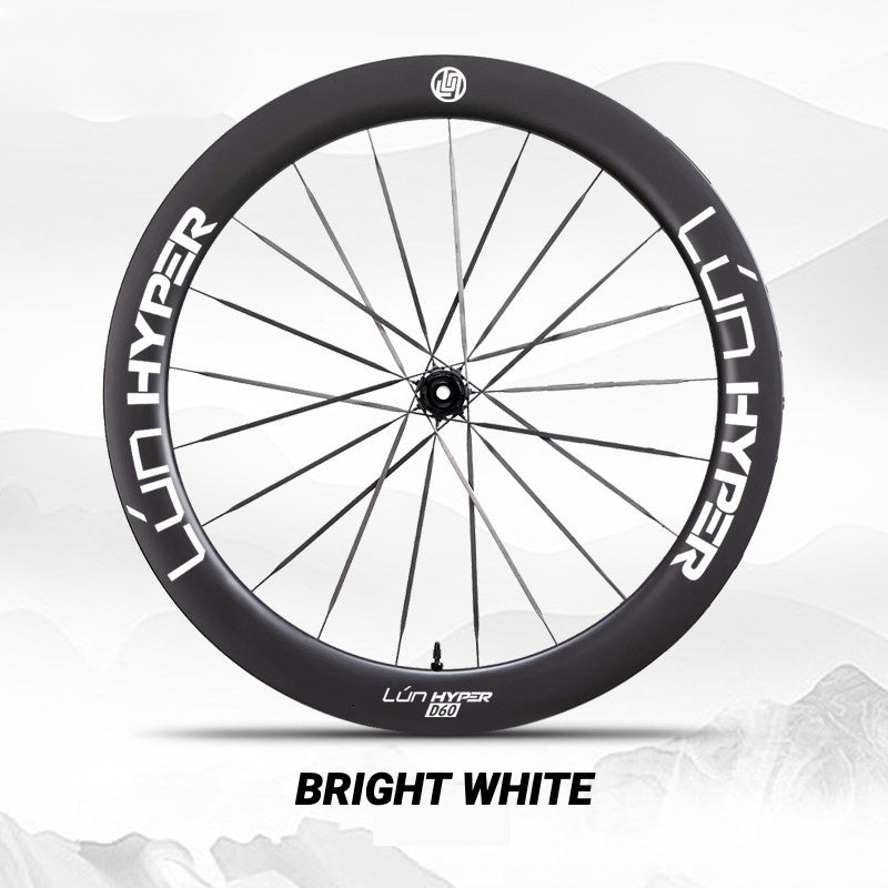 Infinity Logo Decals for Lún HYPER 5 D60 Gen 5 Wheelset | Waterproof Rim Overlay Stickers(Complete Decal Set for Two Wheels + Spare Decals Included)